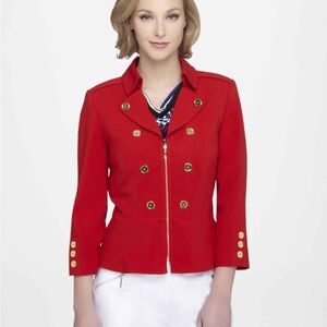 Tahari Red Blazer